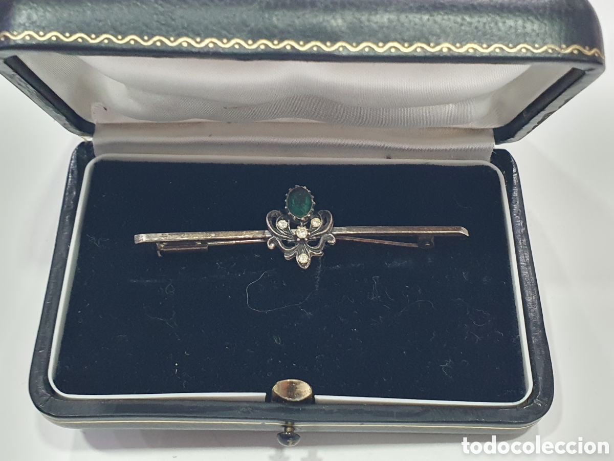 Gioielleria: SALIDA 0.01&euro;. Broche plata de ley y piedras. (L112)
