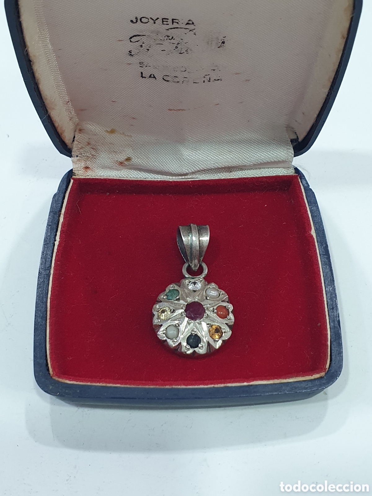 Joaillerie: SALIDA 0.01&euro;. Colgante plata de ley 925 y piedras. (L46)
