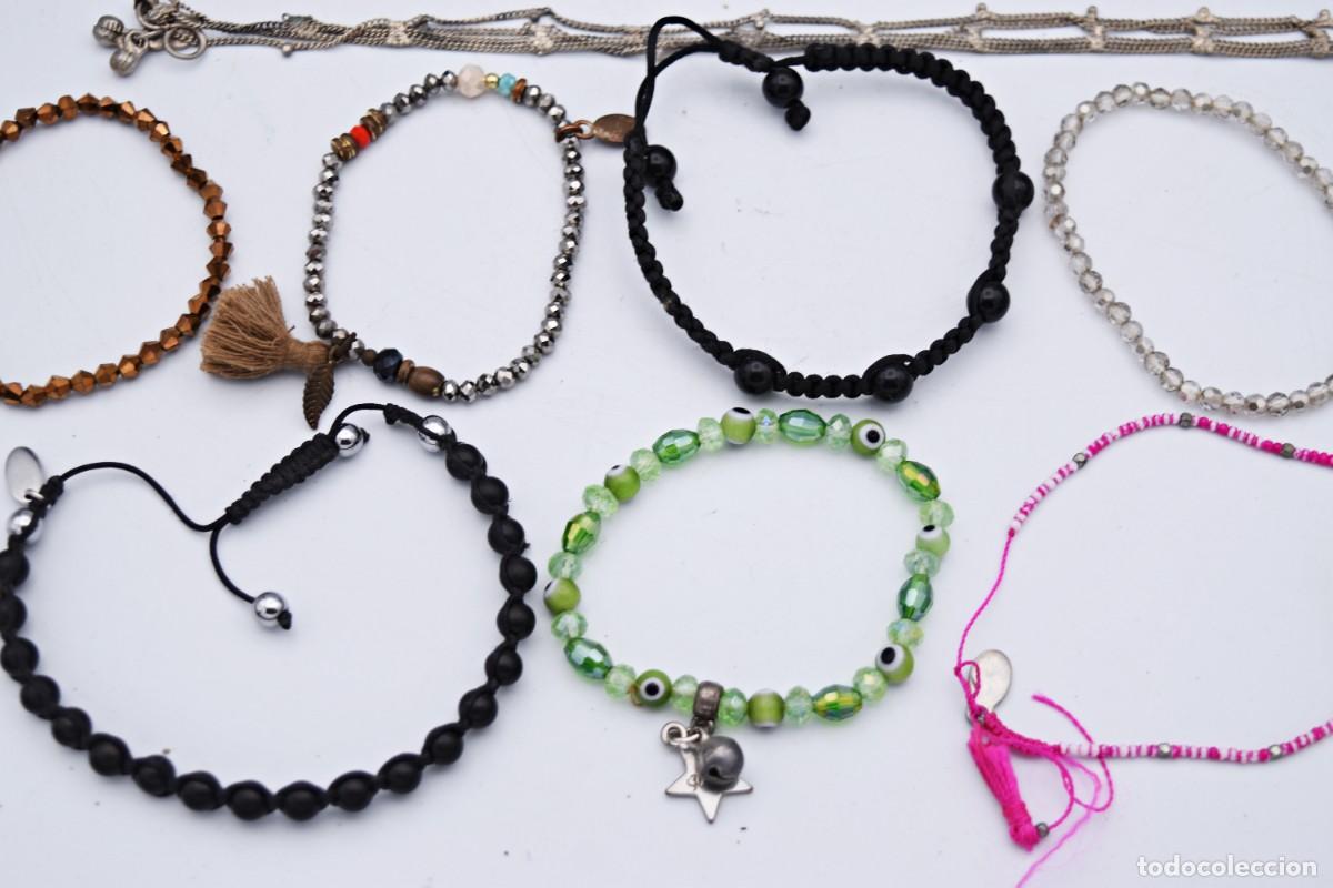 Joyeria: Pulseras, conjunto de 8 de distintos materiales - Foto 3