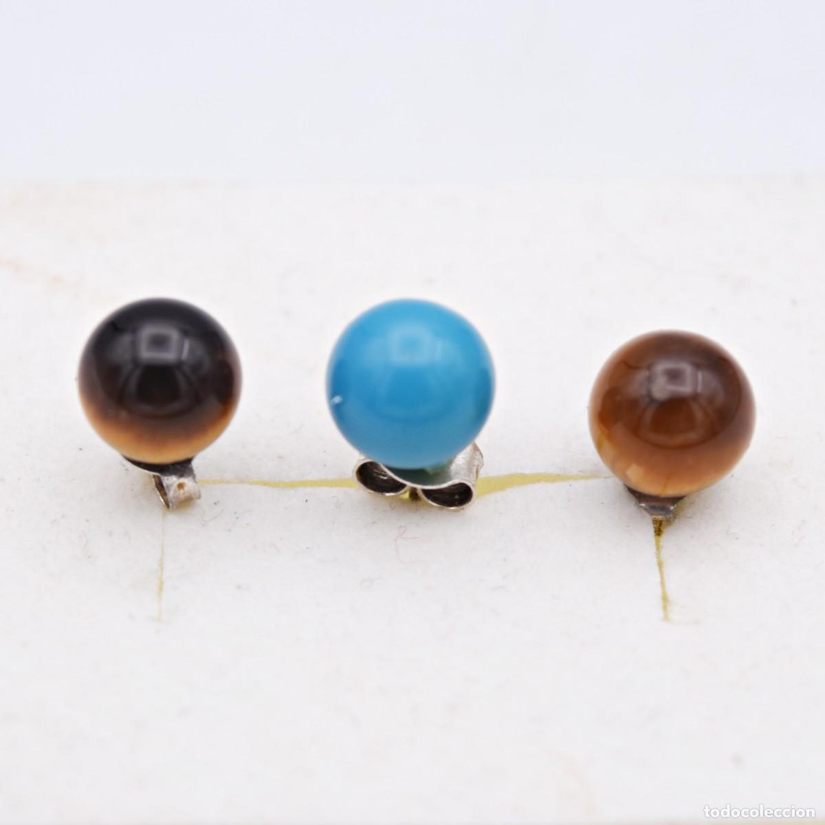 Joyeria: Pendientes de plata, conjunto de 3 - Foto 4