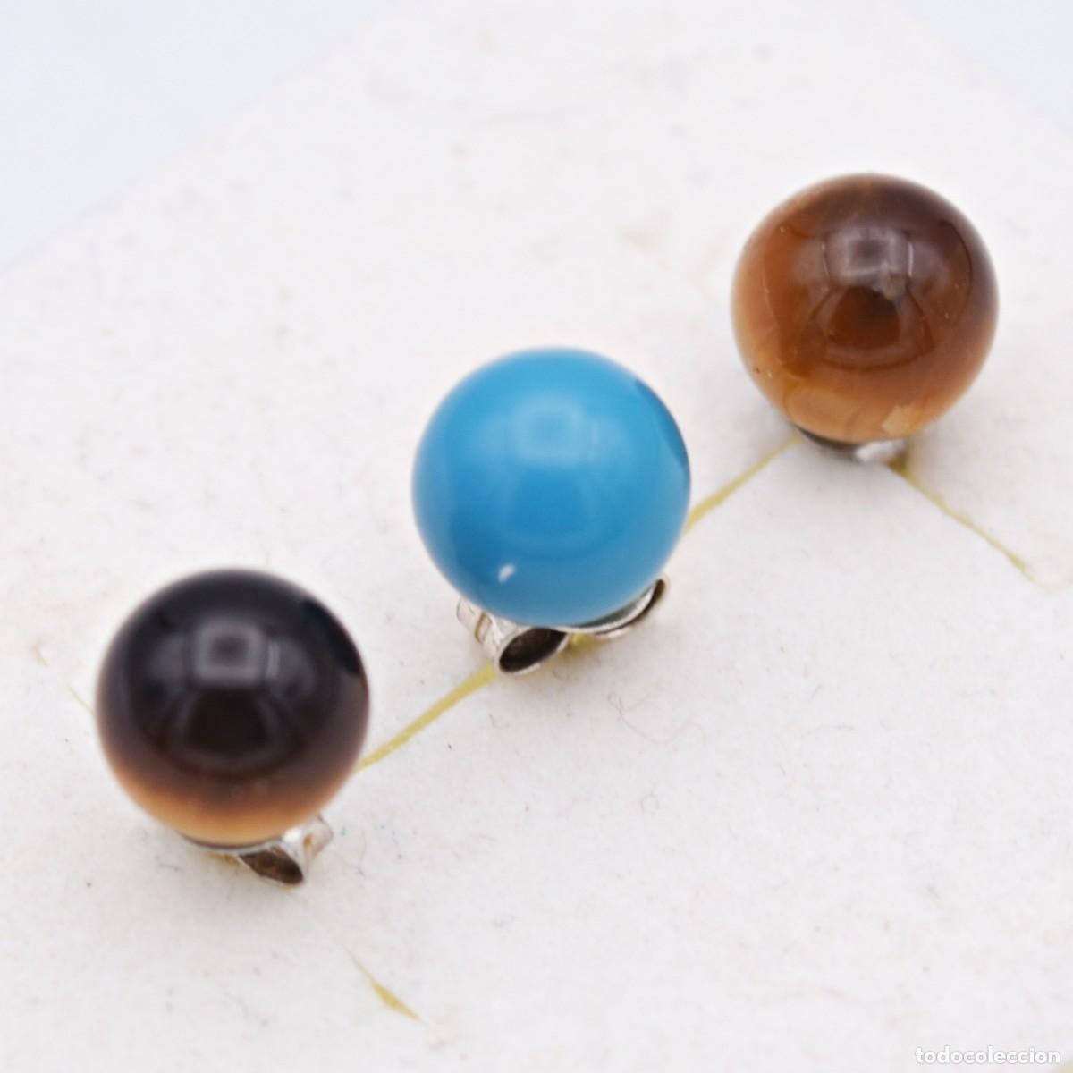 Joyeria: Pendientes de plata, conjunto de 3 - Foto 5