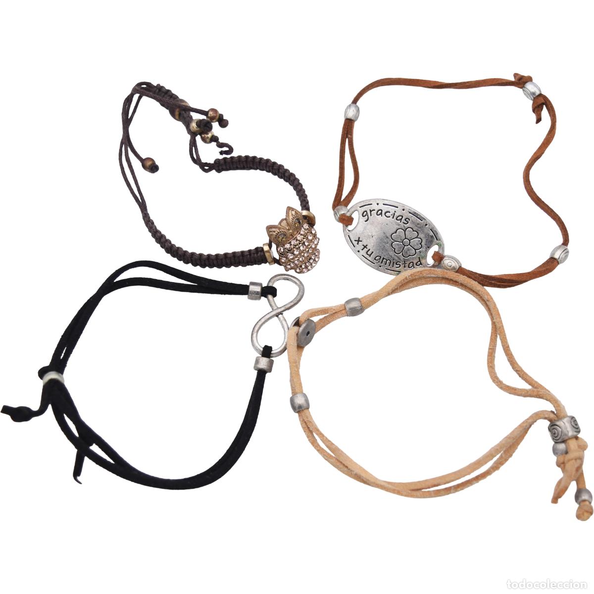 Joyeria: Pulseras, conjunto de 4 de distintos materiales - Foto 1