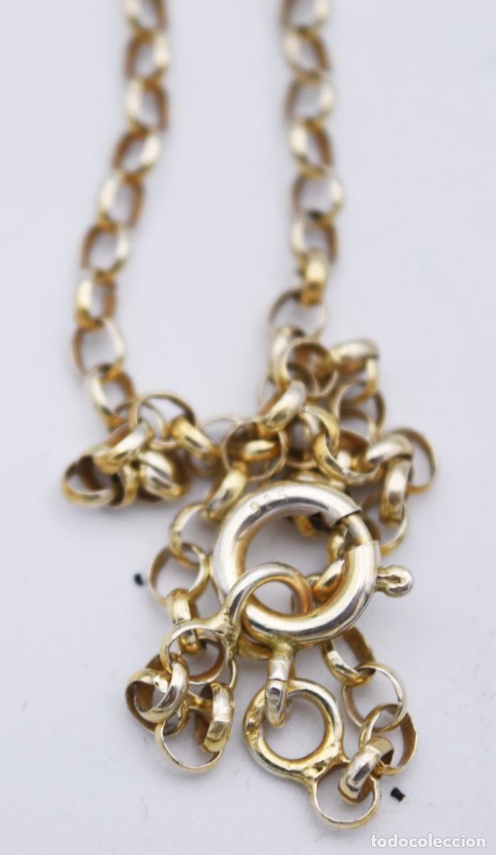 Joyeria: Gargantilla cadena de plata ba&ntilde;ada - Foto 2