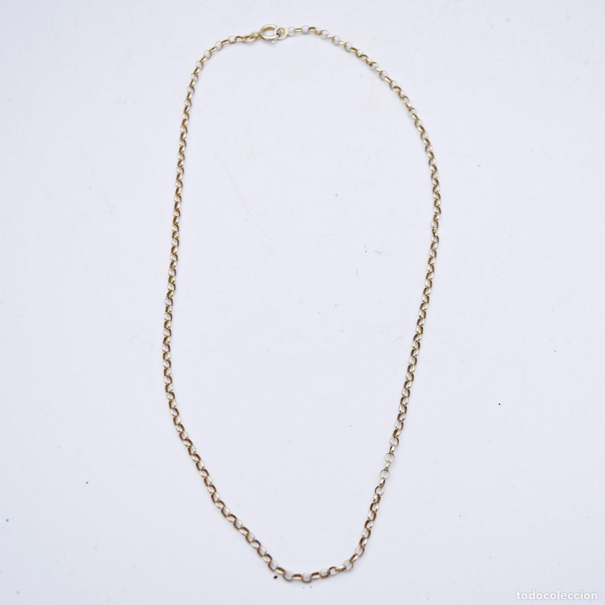 Joyeria: Gargantilla cadena de plata ba&ntilde;ada - Foto 4