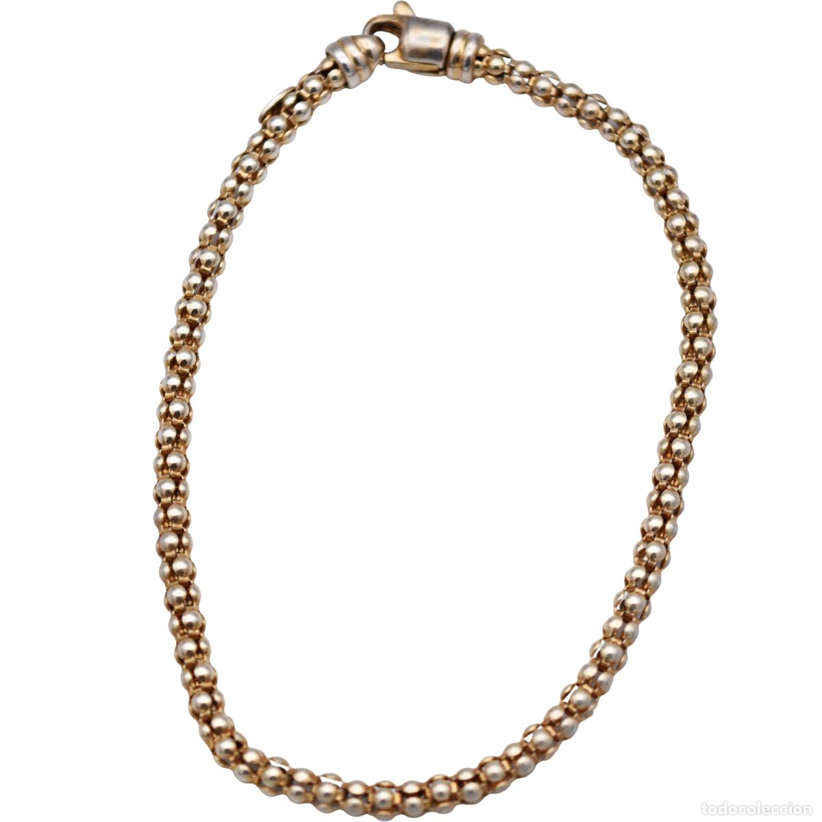 Joyeria: Pulsera de plata contrastada ba&ntilde;ada en oro - Foto 1