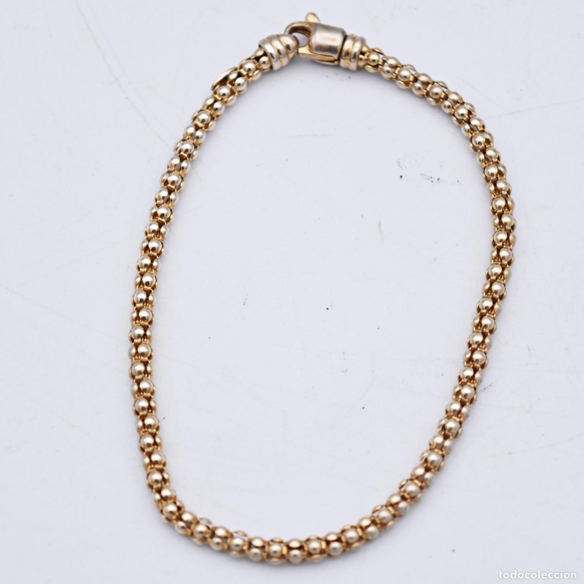 Joyeria: Pulsera de plata contrastada ba&ntilde;ada en oro - Foto 5