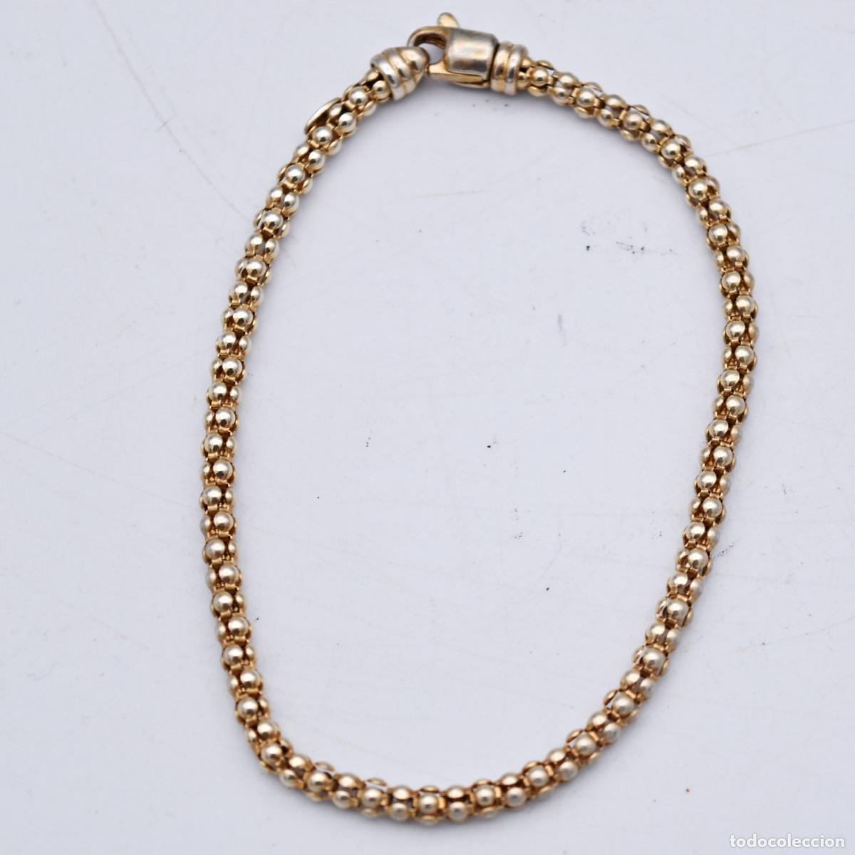 Joyeria: Pulsera de plata contrastada ba&ntilde;ada en oro - Foto 6