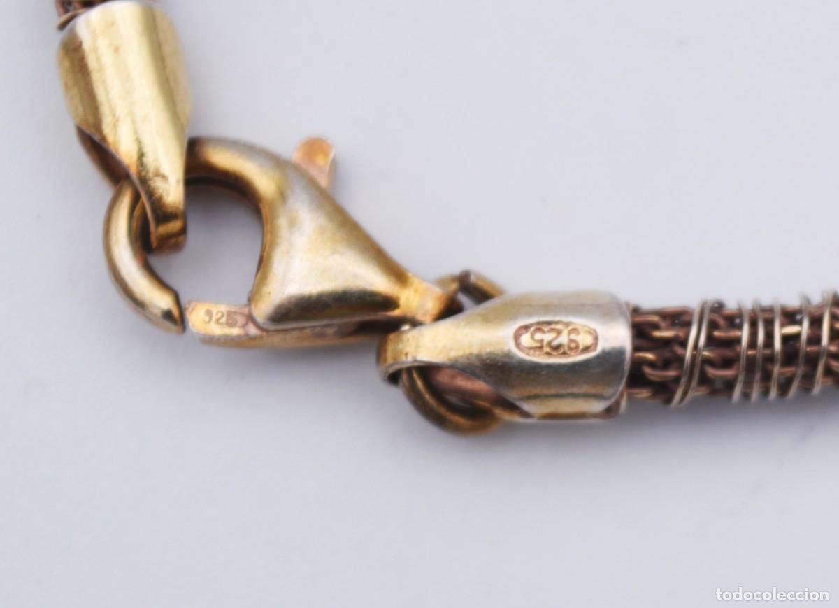 Joyeria: Pulsera de plata contrastada ba&ntilde;ada en oro - Foto 2