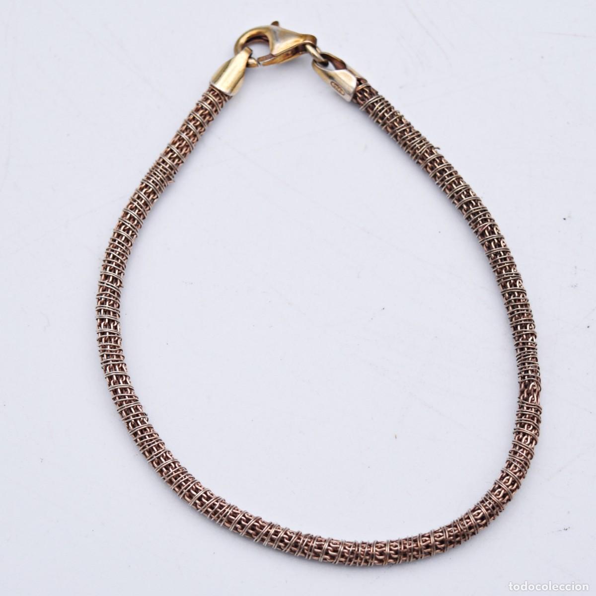 Joyeria: Pulsera de plata contrastada ba&ntilde;ada en oro - Foto 4
