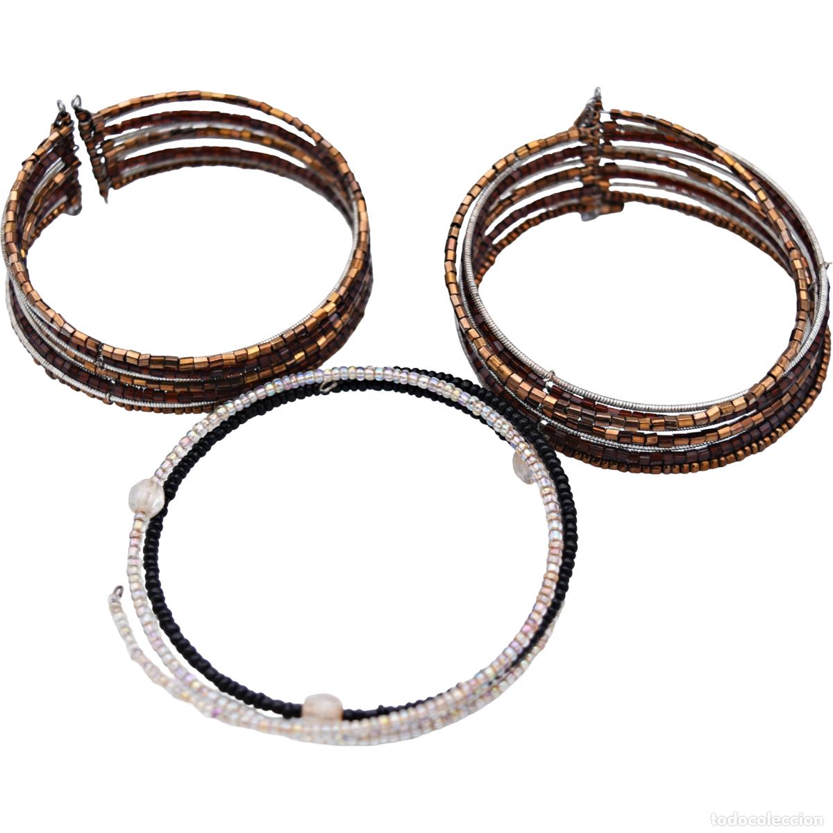 Joyeria: Pulseras, conjunto de 3 tipo brazaletes - Foto 1