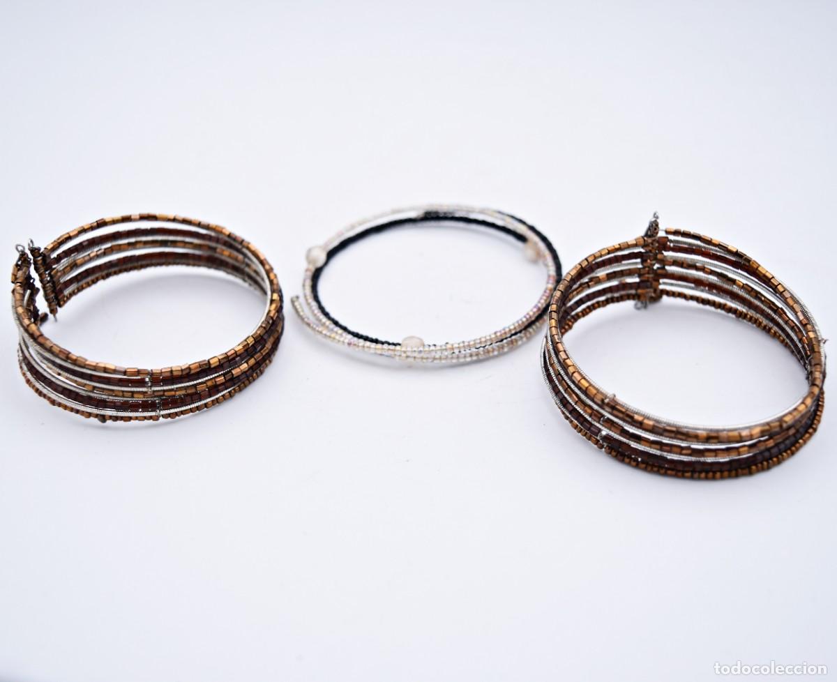 Joyeria: Pulseras, conjunto de 3 tipo brazaletes - Foto 3