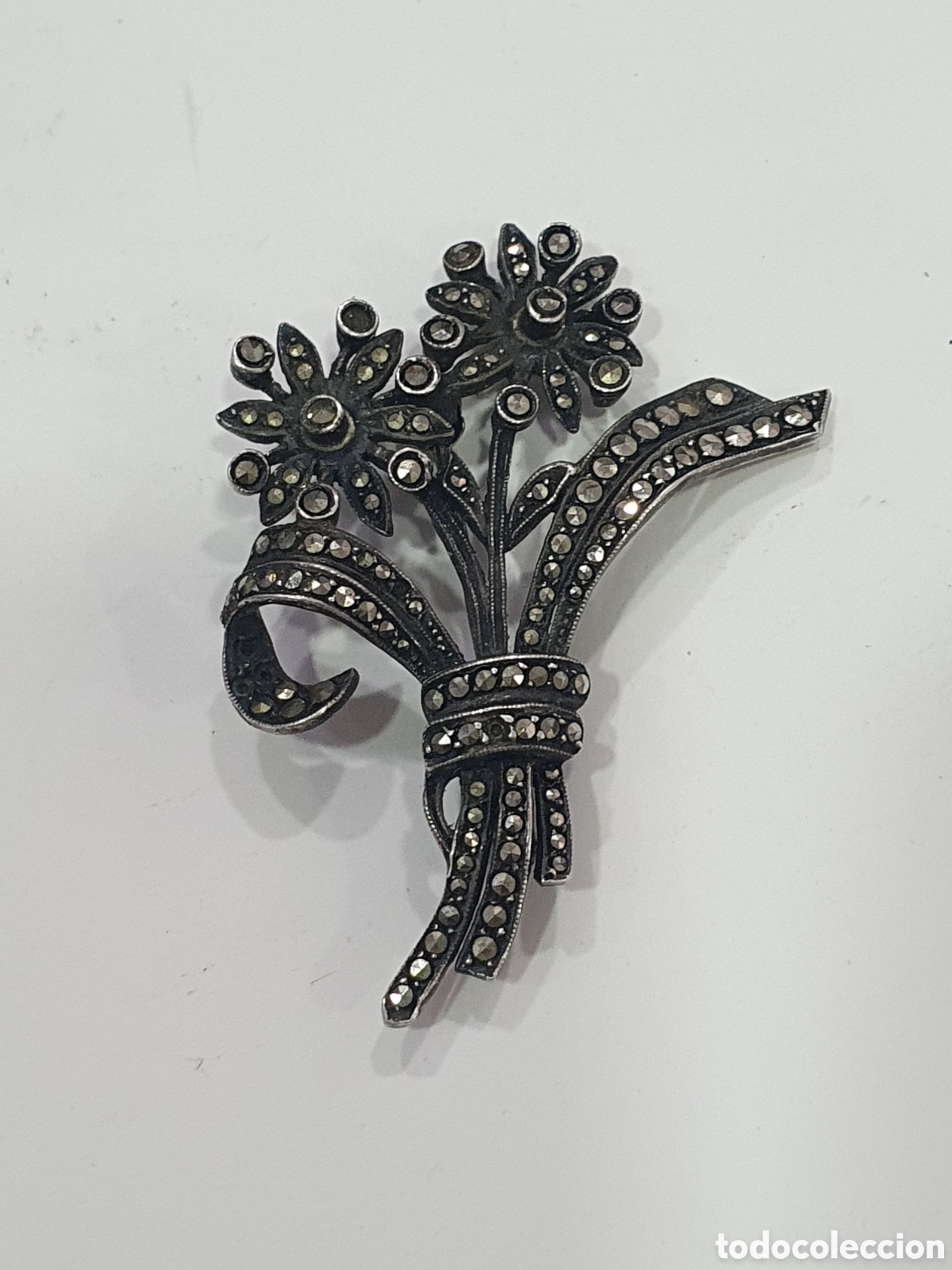 Gioielleria: Broche flores plata de ley. (L46)
