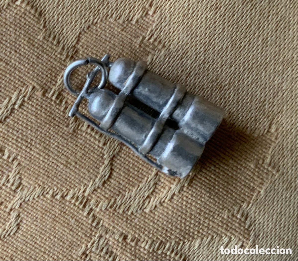 Joyeria: ANTIGUO COLGANTE PRISM&Aacute;TICOS BINOCULARES DE PLATA