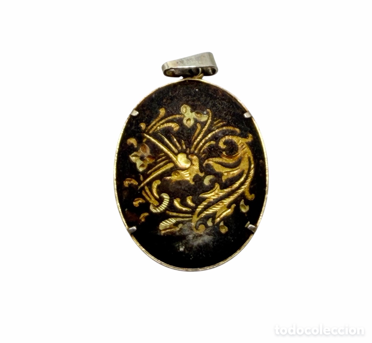 Joyeria: Colgante en Oro Damasquinado