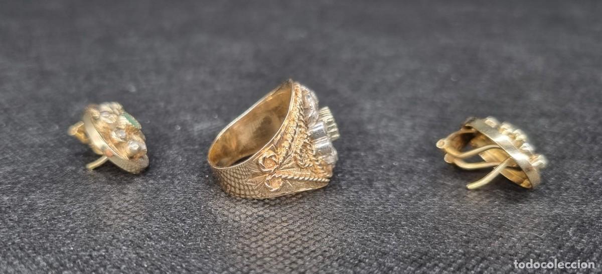 Joyeria: Conjunto de oro, diamantes y esmeraldas - Foto 5