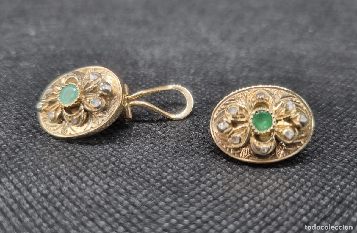 Joyeria: Conjunto de oro, diamantes y esmeraldas - Foto 6