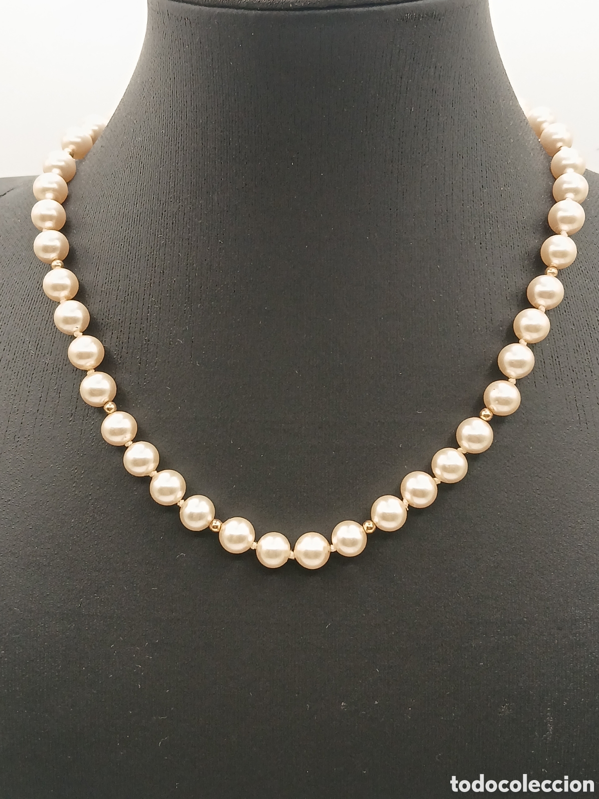 Joyeria: Collar plata 925mls chapado oro y perlas cultivadas