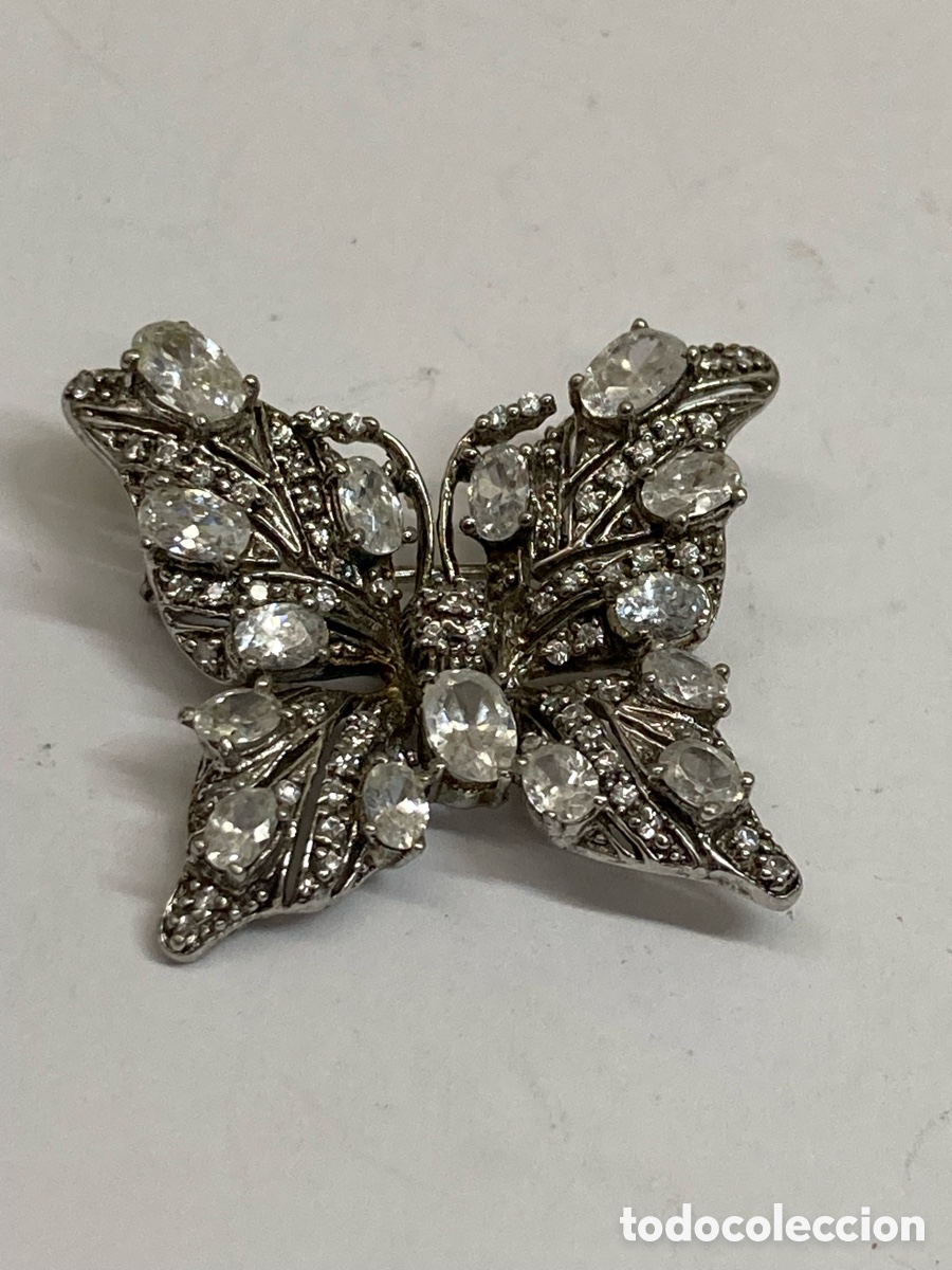 Joyeria: Broche de plata engastado B236