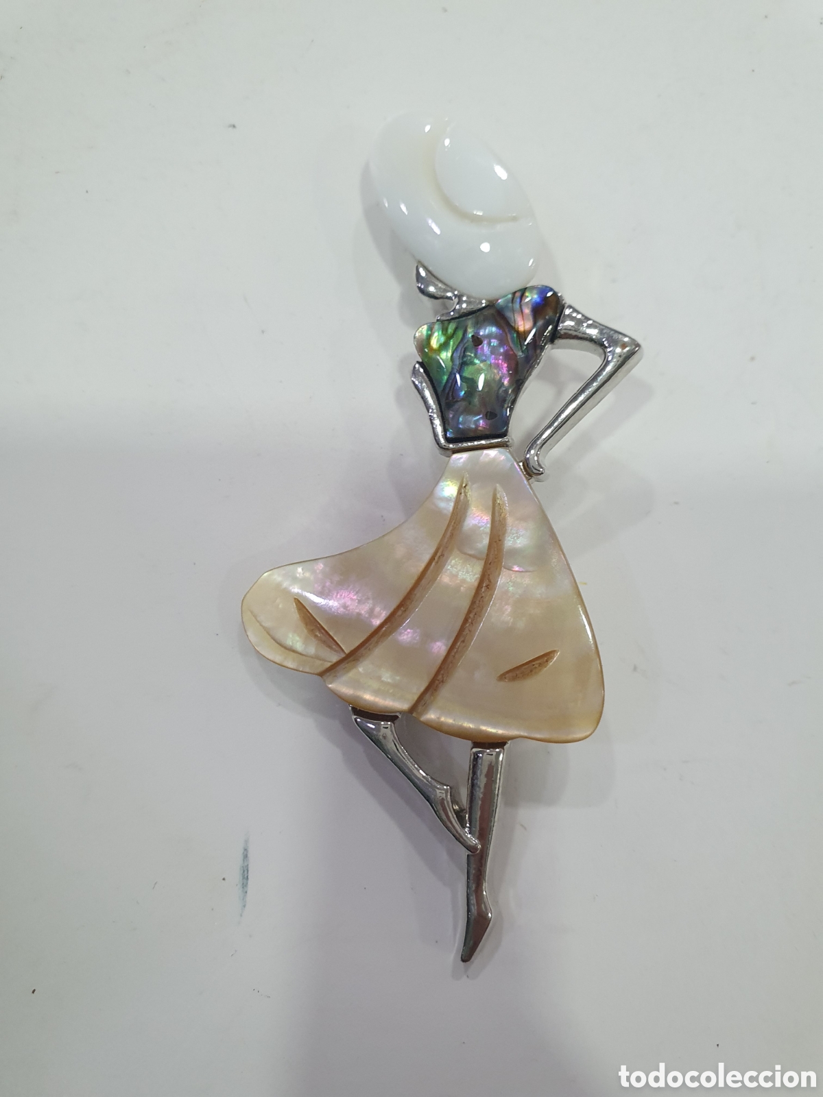 Gioielleria: Broche mujer en nacar. (L89)