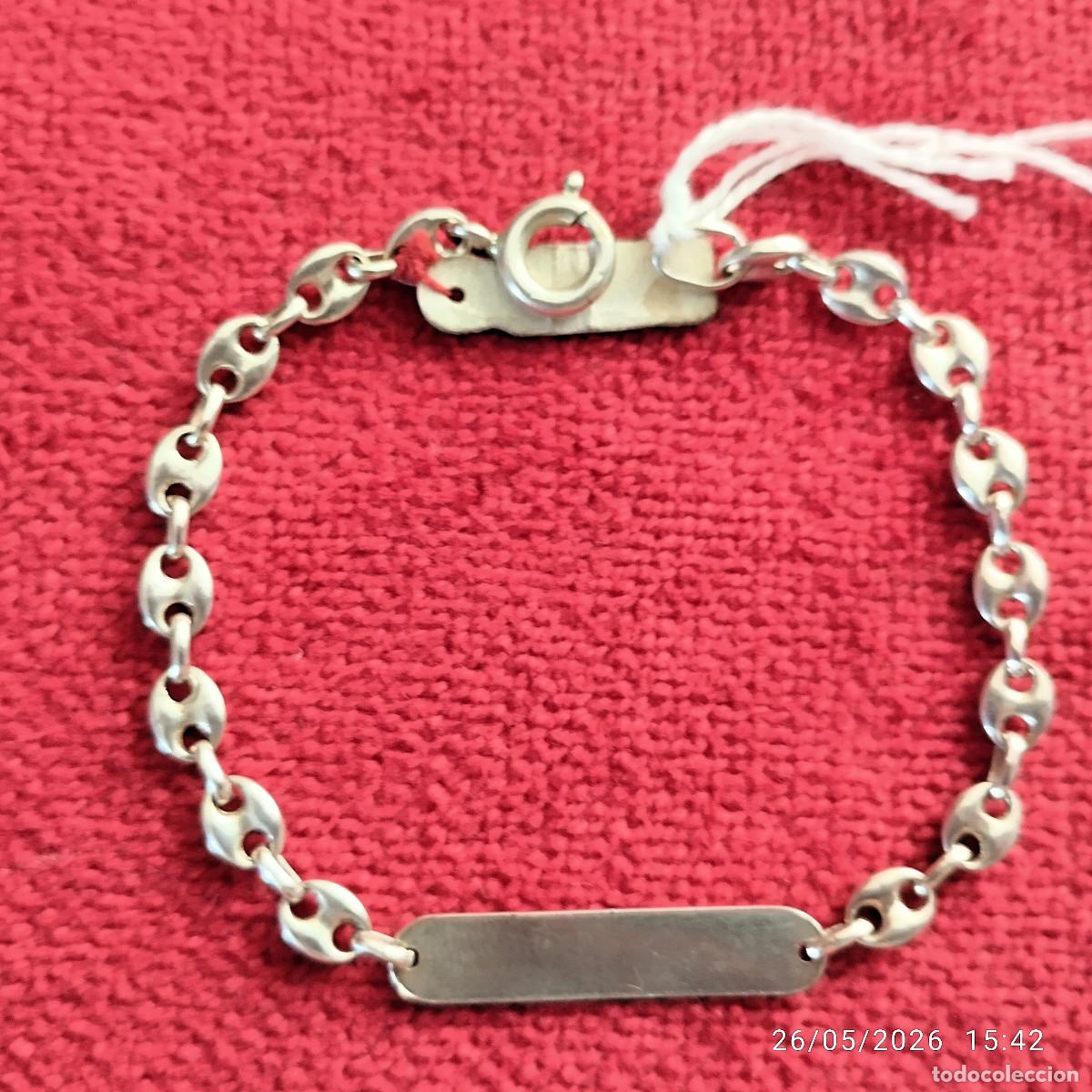 Joaillerie: PULSERA DE PLATA MACIZA, ESCLAVA ESTILO MARINERO - PUNZONADA - SIN ESTRENAR