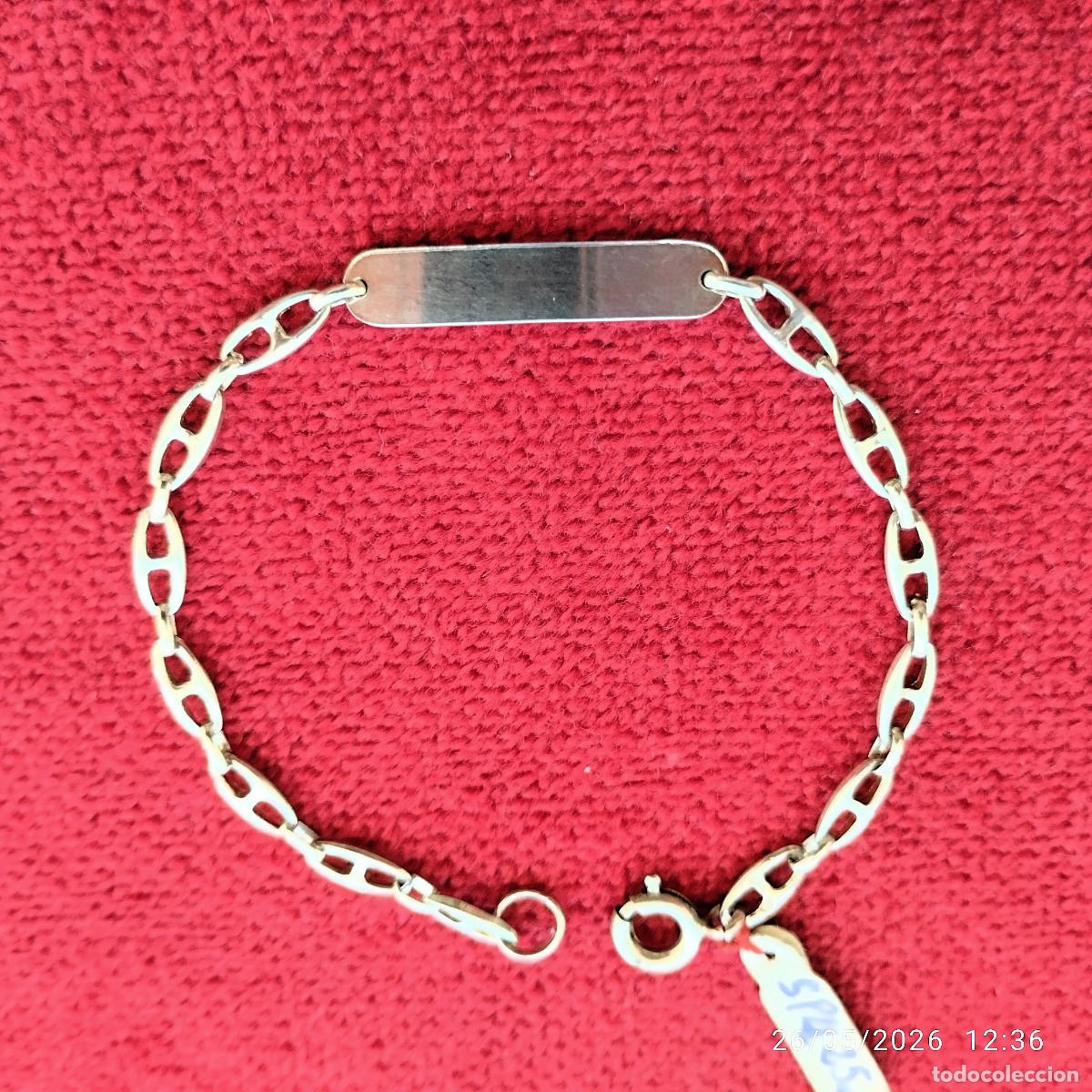 Joaillerie: PULSERA DE PLATA MACIZA, ESCLAVA ESTILO CALABROTE CON ESLABONES NAUTICOS - PUNZONADA - SIN ESTRENAR