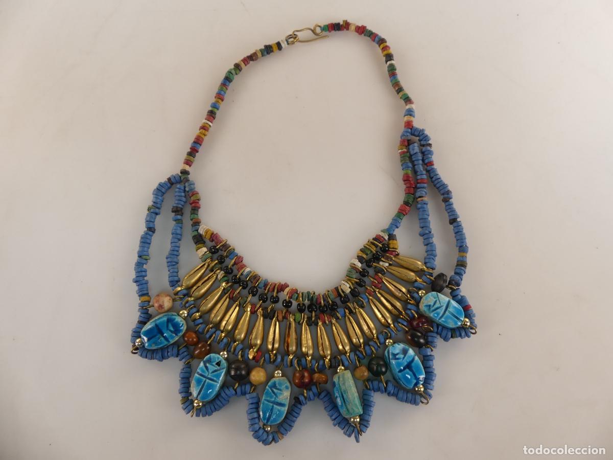 Joaillerie: Collar Africano Piedras En forma de Esarabajo
