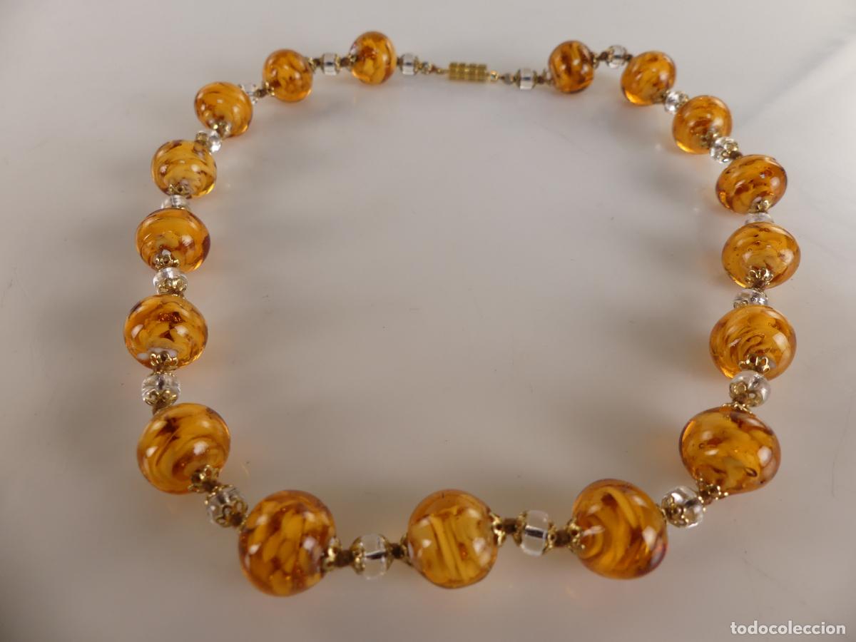 Joaillerie: Collar de Cuentas Color Ambar