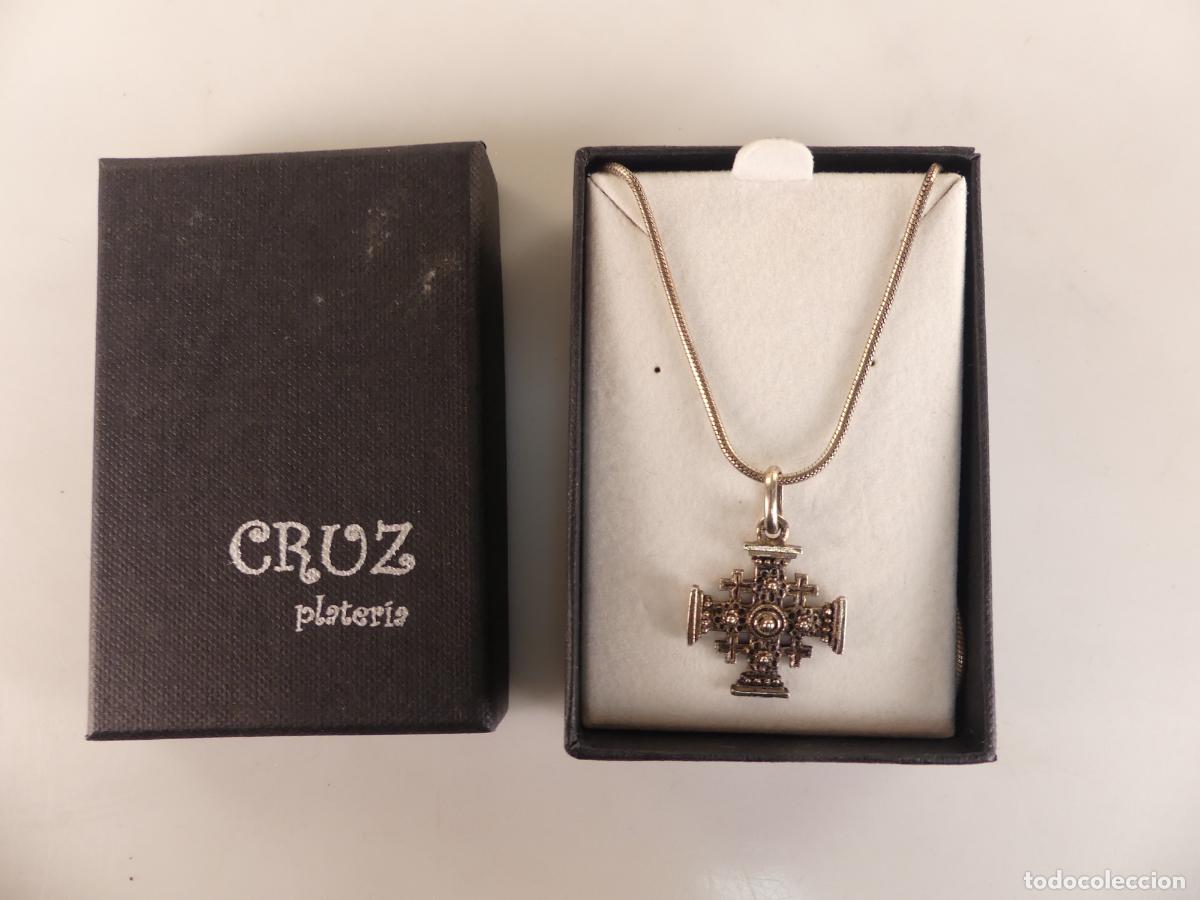 Joaillerie: Collar Cruz de Plata Antigua 9,20 gr