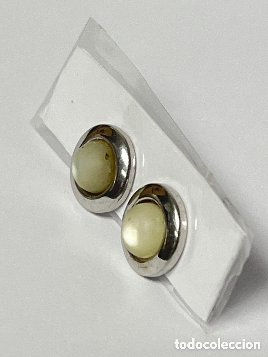 Joyeria: Pendientes de plata n&aacute;car P492 - Foto 2