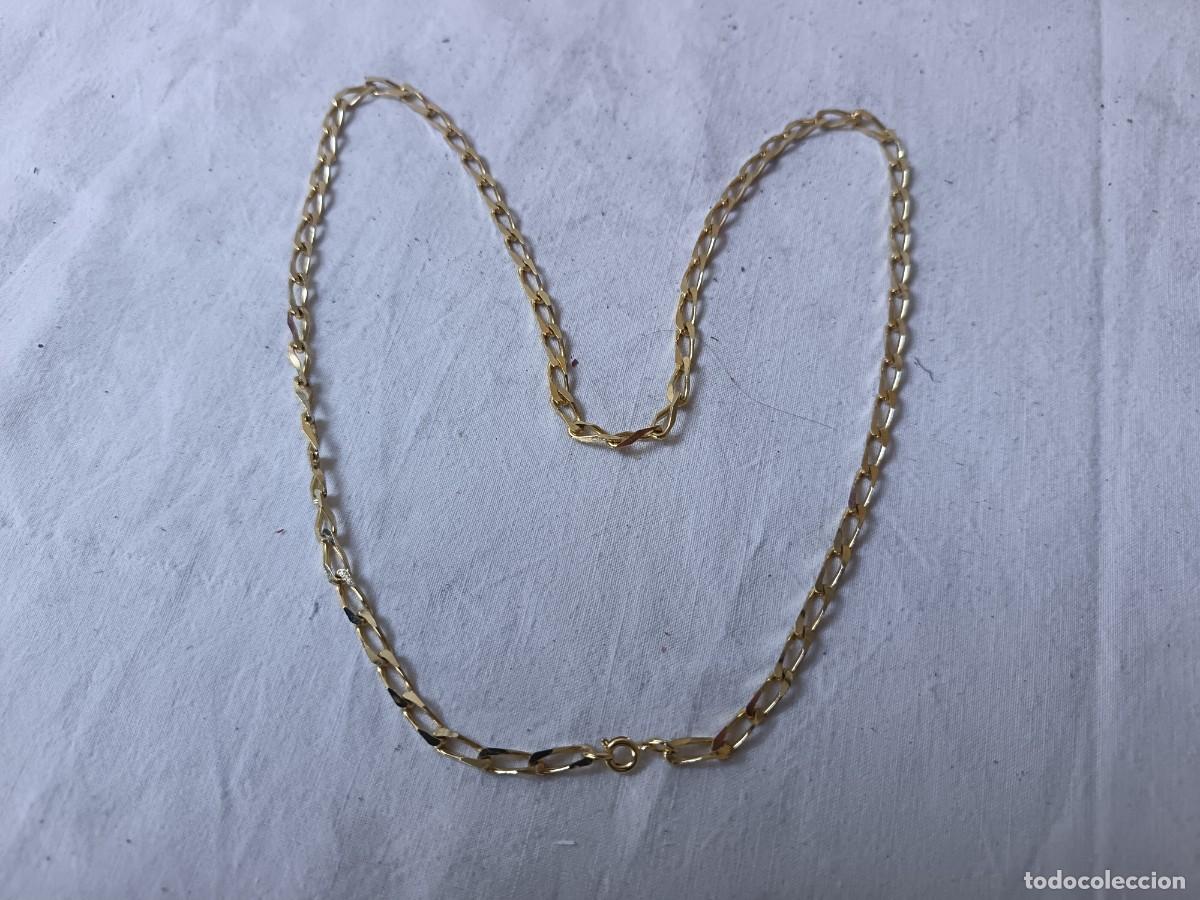Joaillerie: Collar de eslabones, con ba&ntilde;o de oro