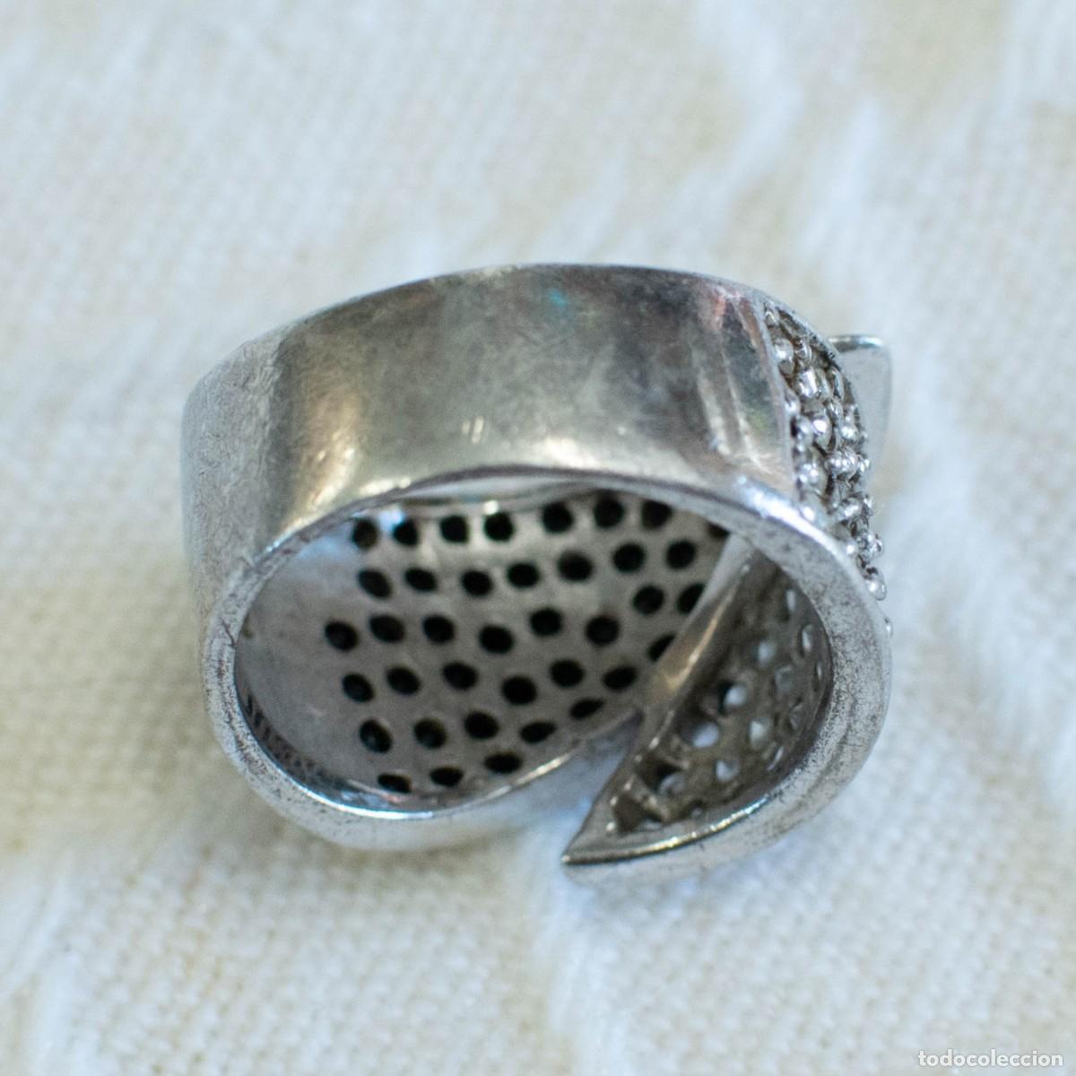 Joyeria: Anillo de plata de ley con circonitas - Foto 3