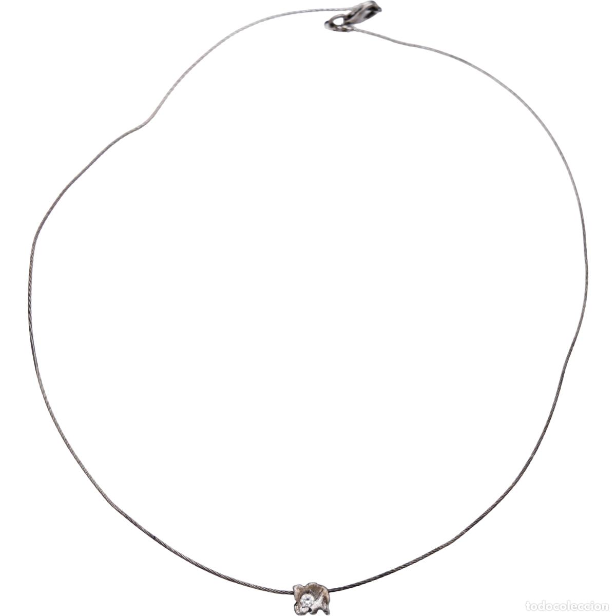 Joyeria: Gargantilla de plata con elefante - Foto 1