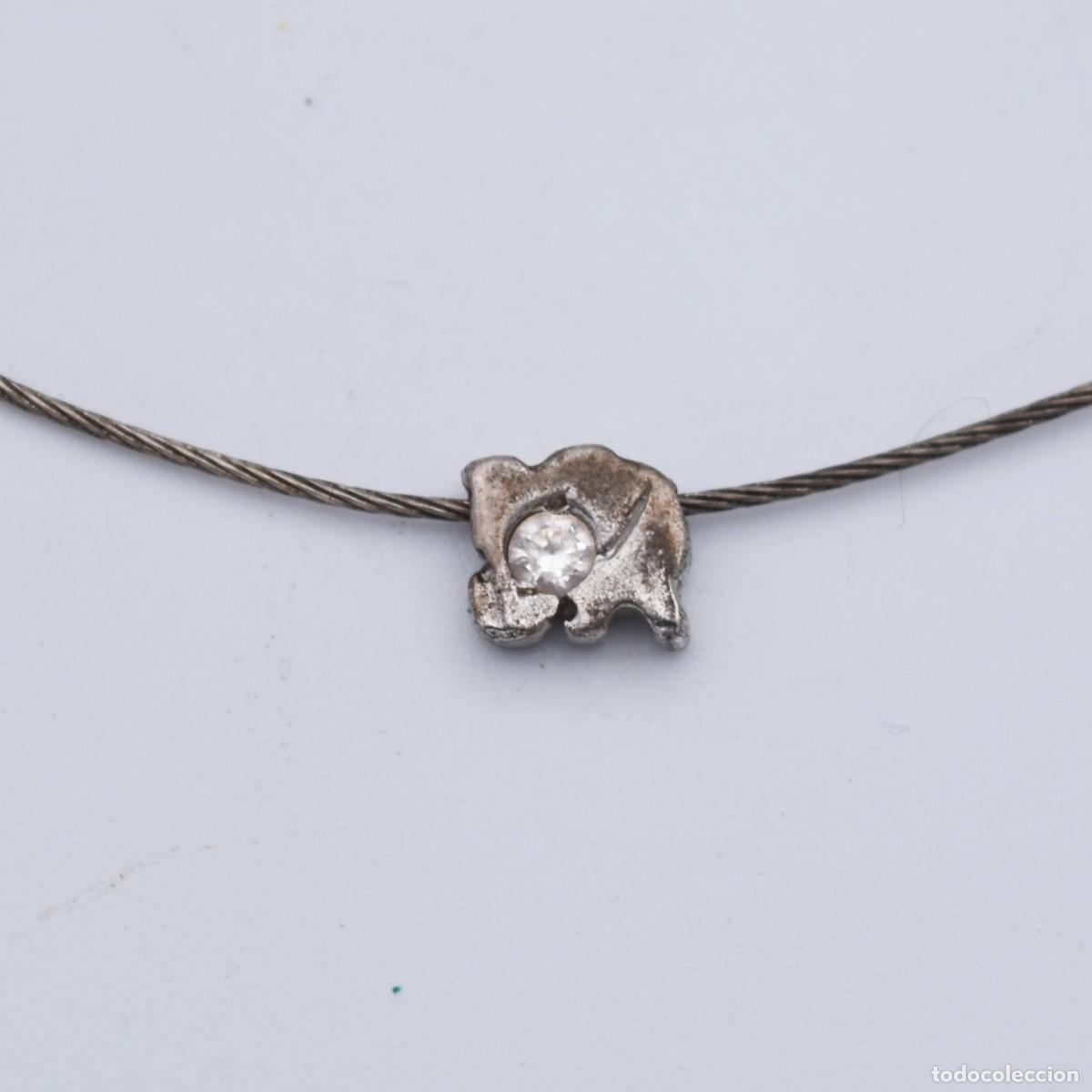 Joyeria: Gargantilla de plata con elefante - Foto 2
