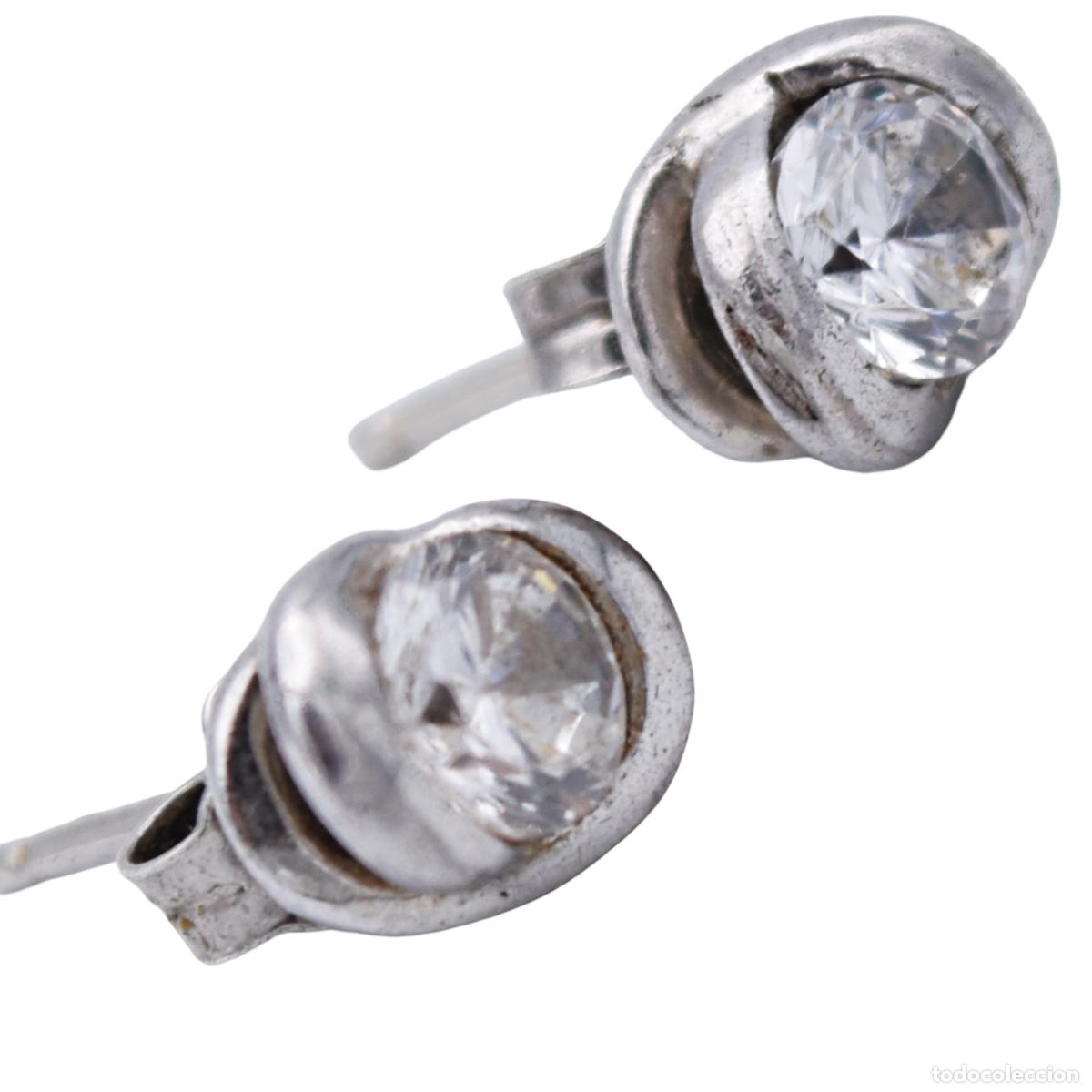 Joyeria: Pendientes de plata con pedrer&iacute;a - Foto 2