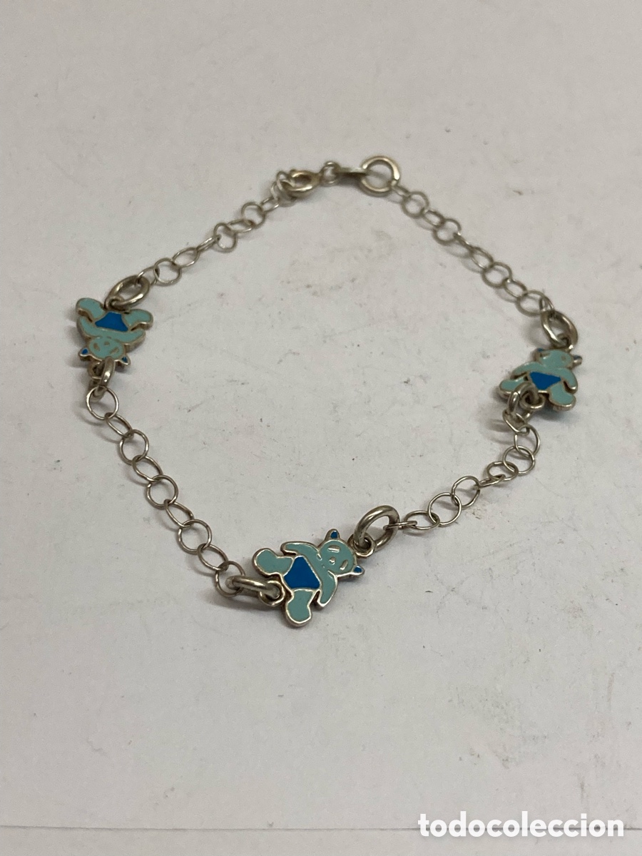 Joyeria: Pulsera de plata esmeralda Pul405 - Foto 1