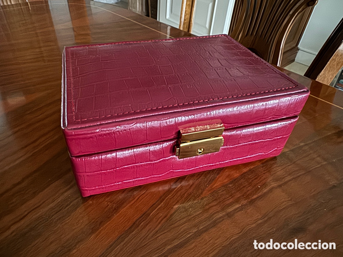 Joyeria: Joyero de piel roja con cierre dorado - Foto 5