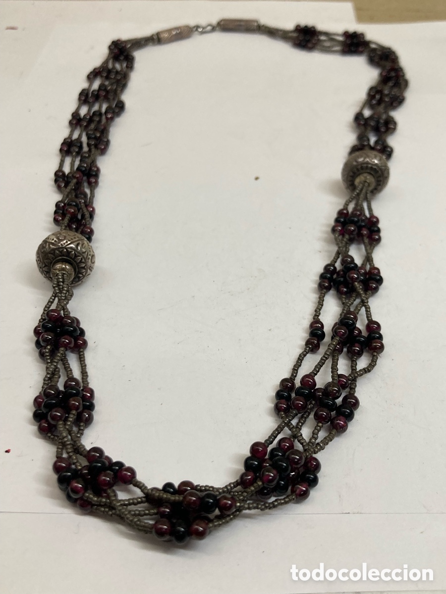 Joyeria: Collar de granates y plata /CC483 - Foto 1