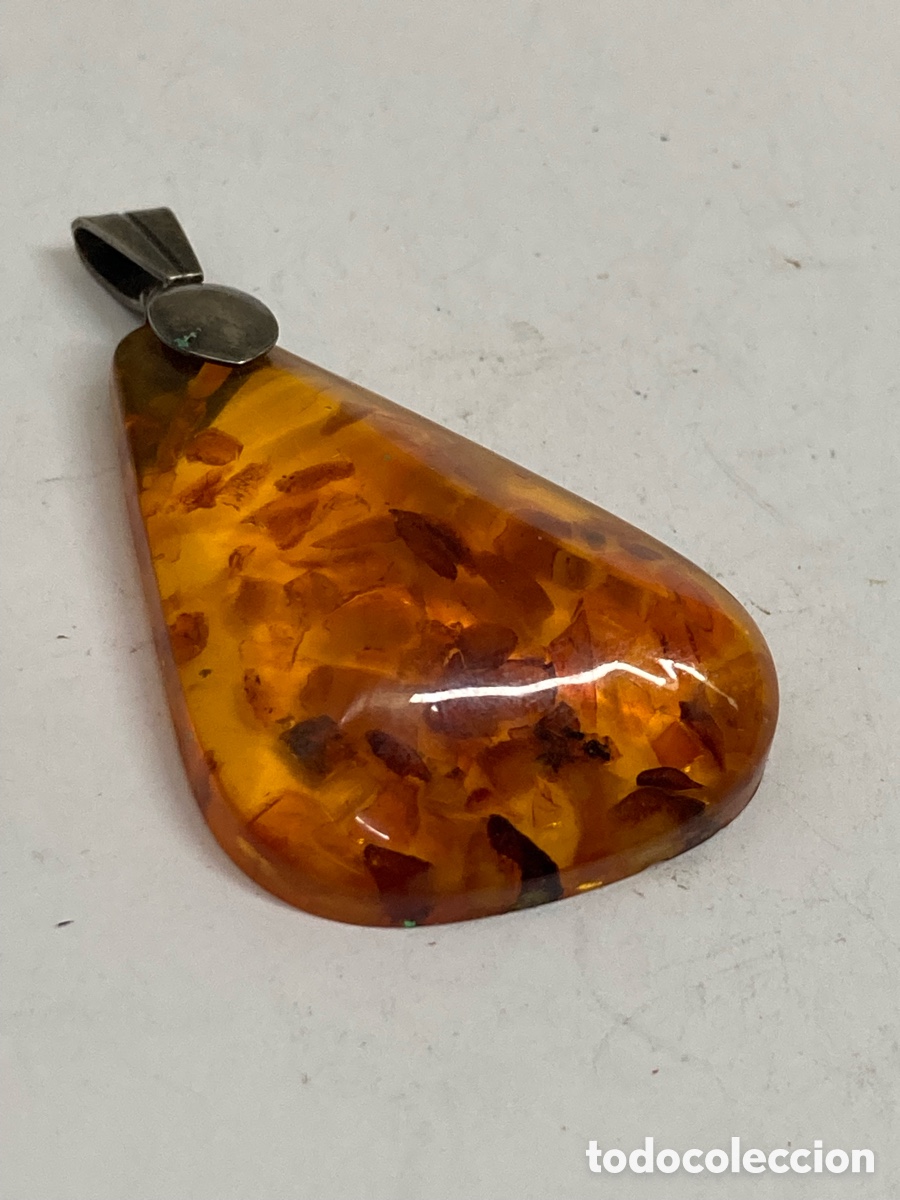 Joyeria: Colgante de Ambar y plata/ C625 - Foto 1