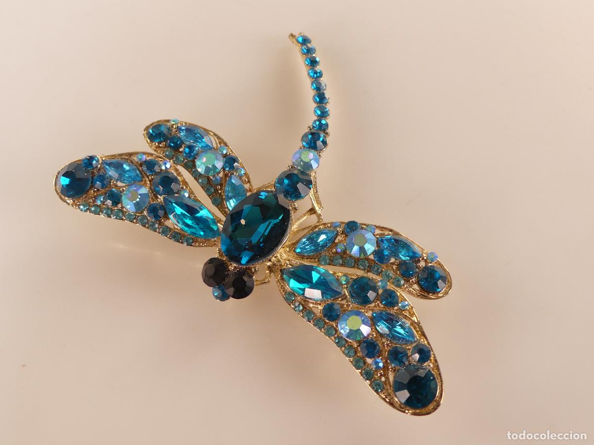 Jewelry: Broche Libelula Color Azul