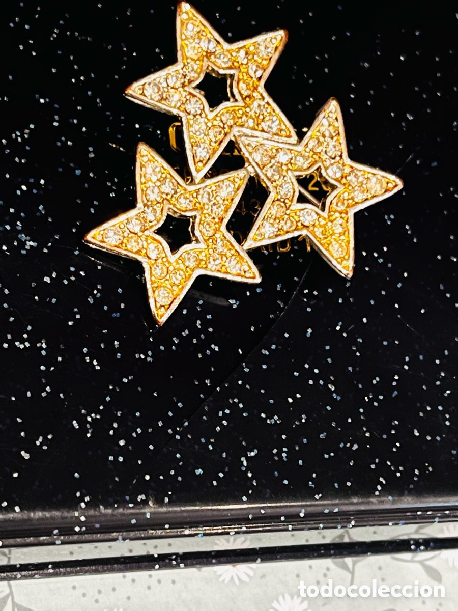 Joyeria: Broche tres estrellas entrelazadas doradas - Foto 4