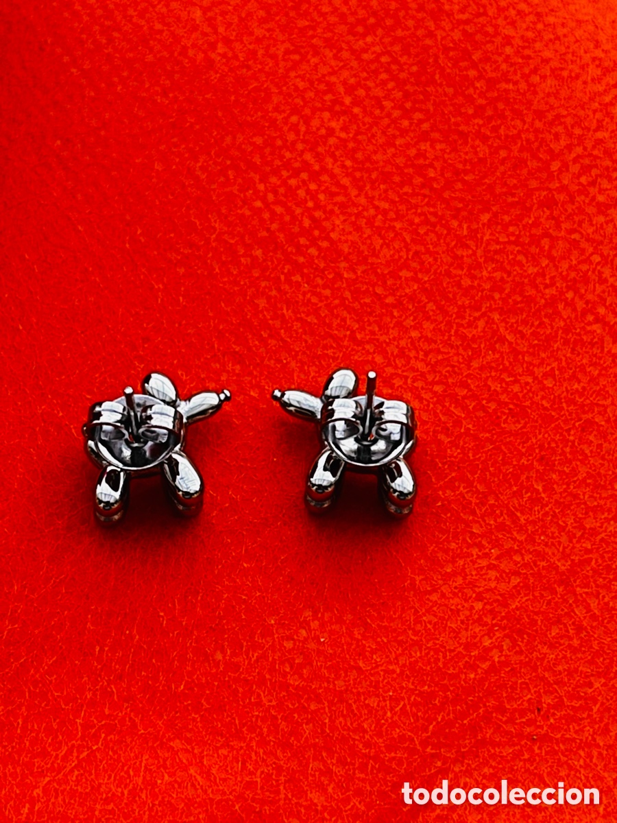 Joyeria: Pendientes de perritos plateados/con tuerca presi&oacute;n - Foto 3