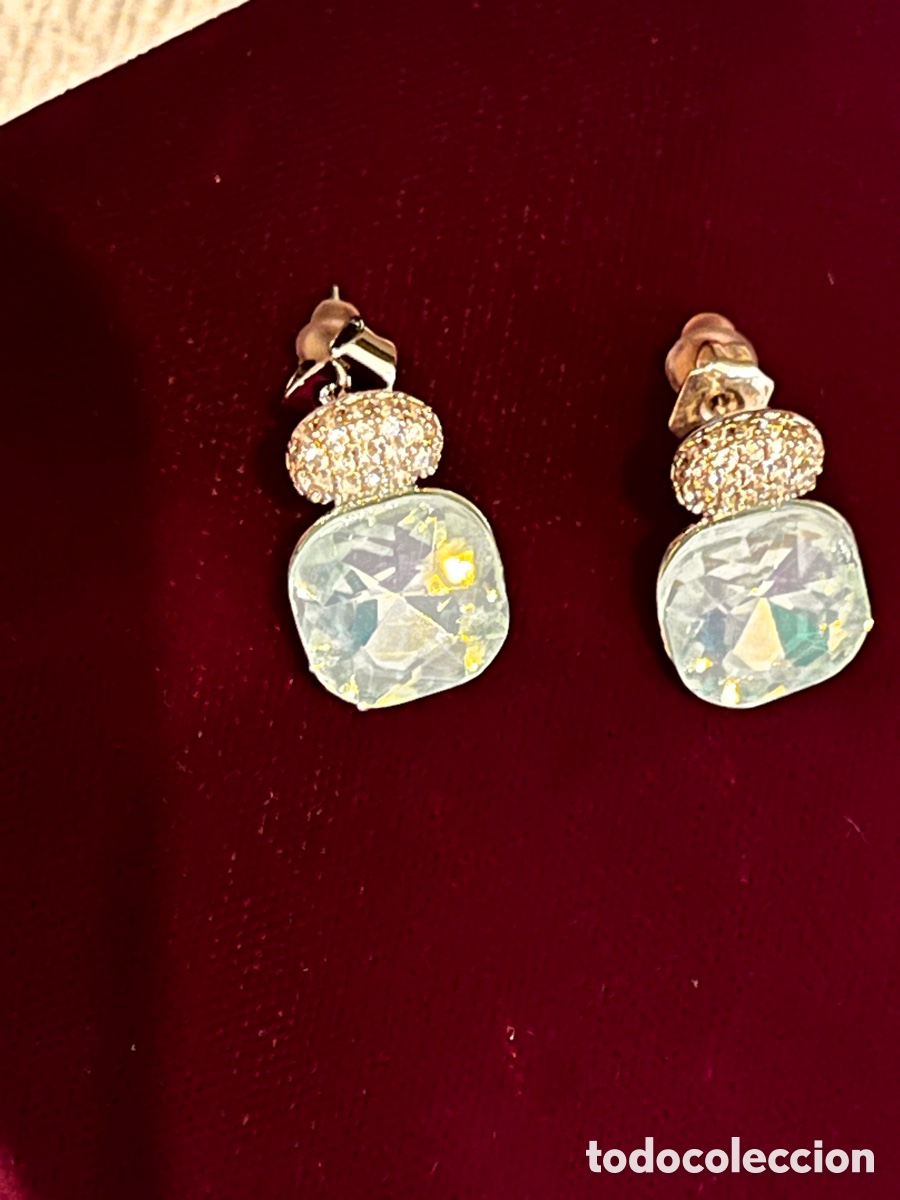 Joyeria: Pendientes azules con tuerca doble presi&oacute;n - Foto 3