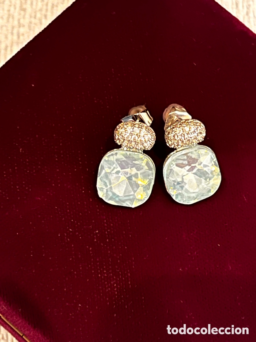 Joyeria: Pendientes azules con tuerca doble presi&oacute;n - Foto 4