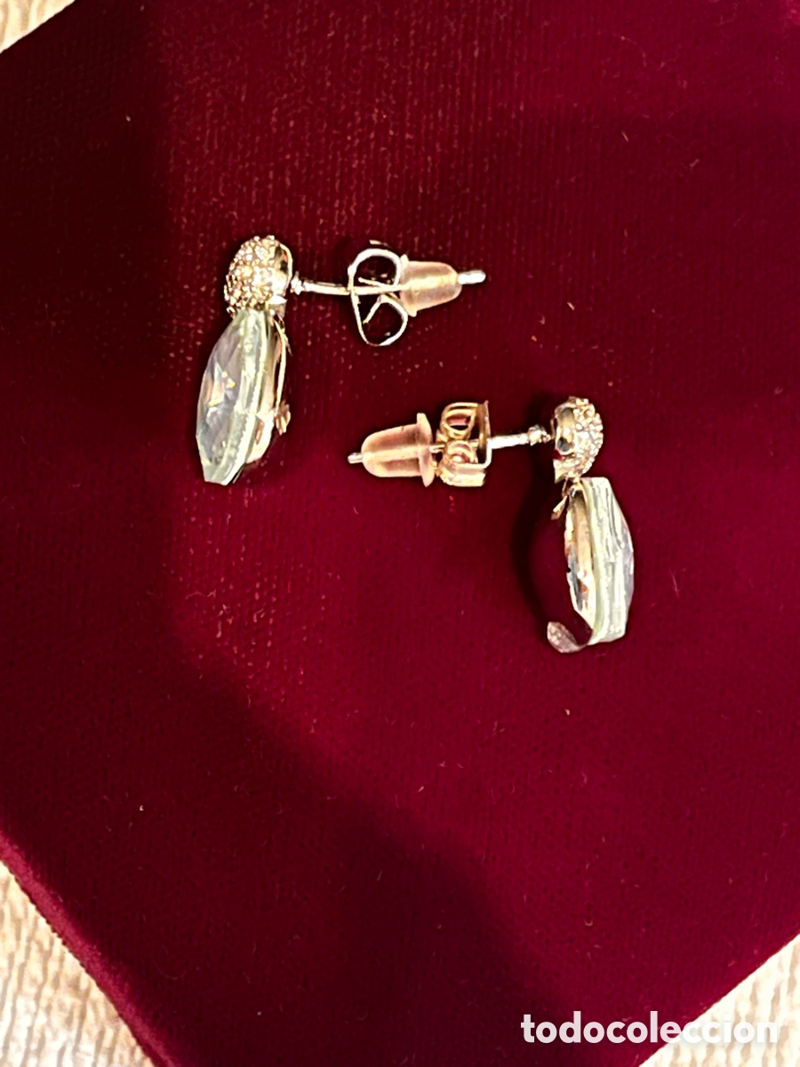 Joyeria: Pendientes azules con tuerca doble presi&oacute;n - Foto 5