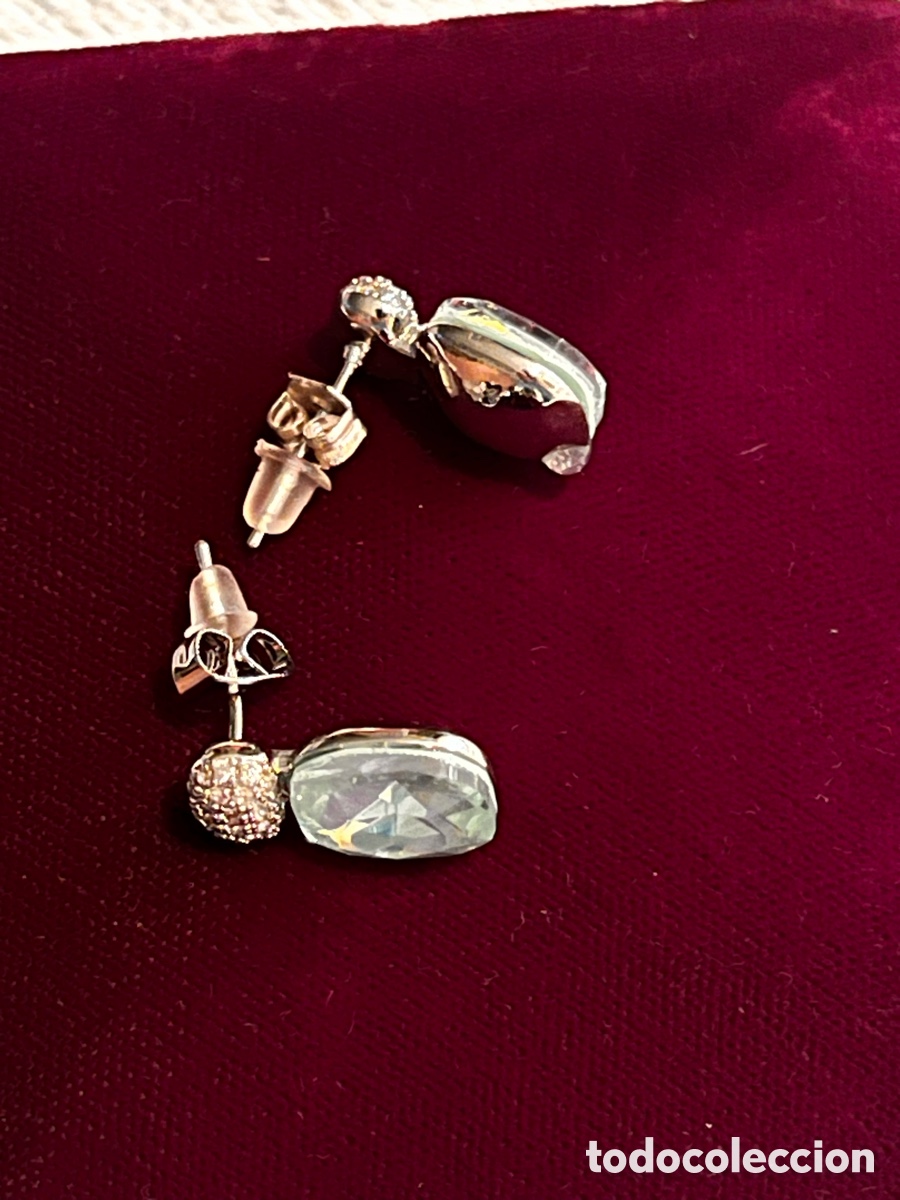Joyeria: Pendientes azules con tuerca doble presi&oacute;n - Foto 6