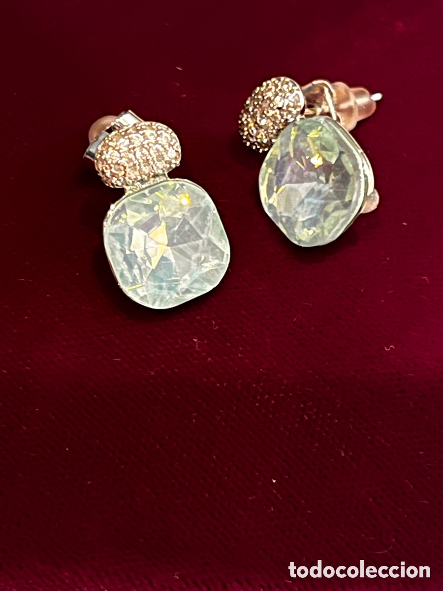 Joyeria: Pendientes azules con tuerca doble presi&oacute;n - Foto 1