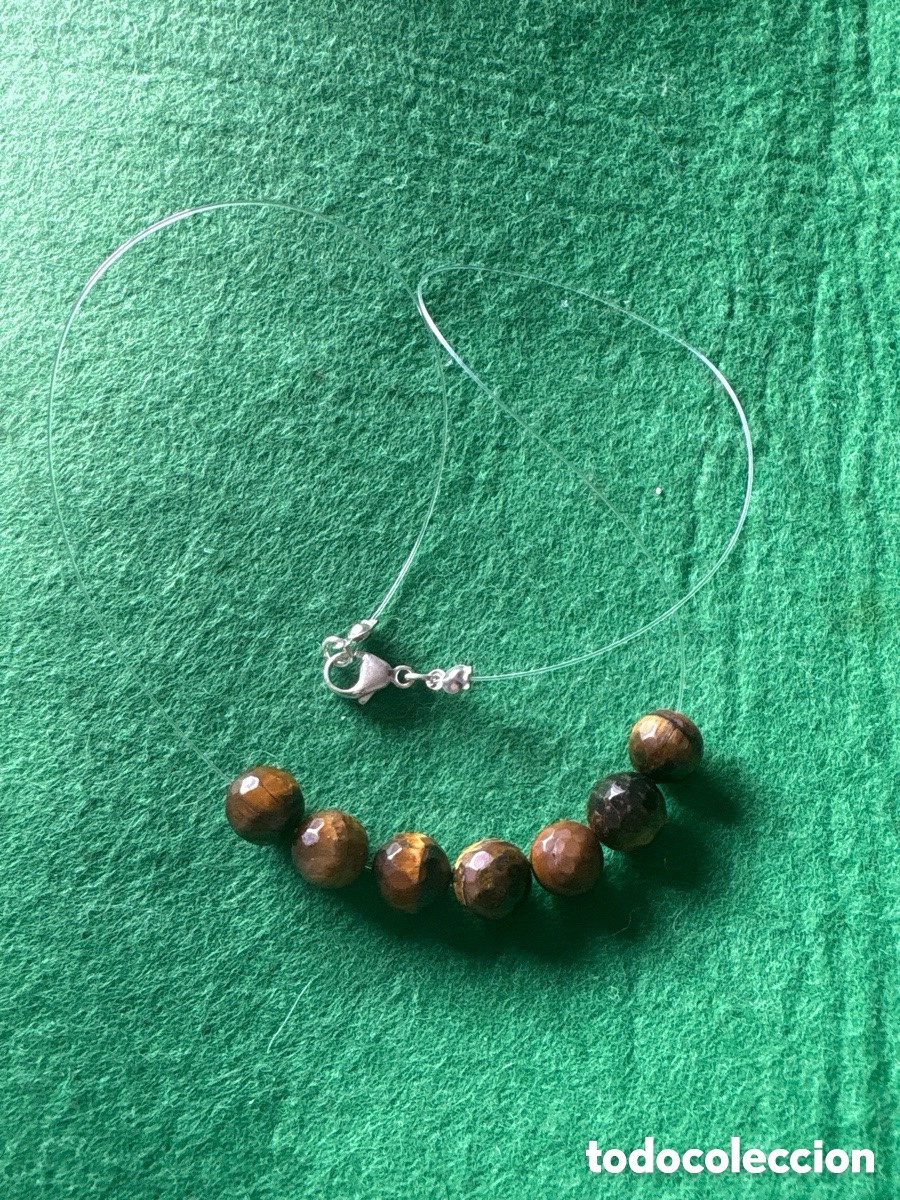 Joyeria: Gargantilla de plata y ojo de tigre (A16) - Foto 1