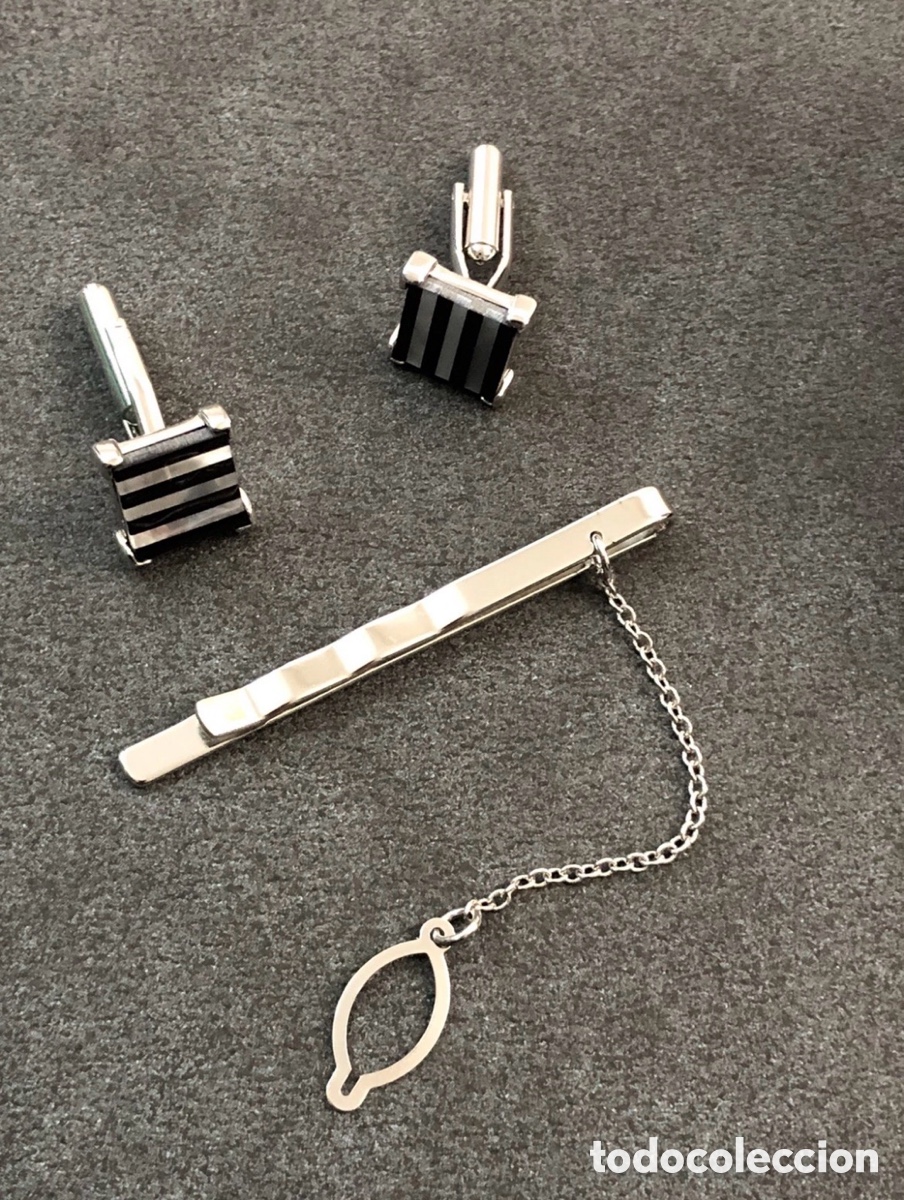 Joyeria: ✅ Elegante conjunto de gemelos y pasador de corbata - Foto 5
