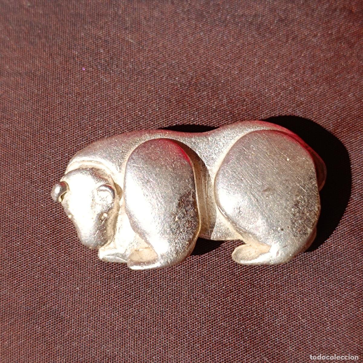 Joyeria: Broche oso vintage Il &eacute;tait une fois, tono plata, firmado