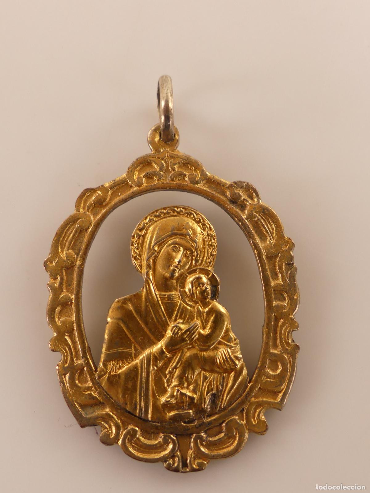 Jewelry: Colgante de Religioso Virgen Color Dorado
